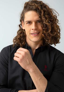 Erkek Siyah Gömlek Uzunkol Basic - 50206193049