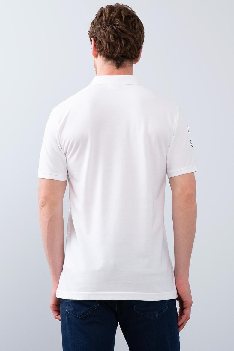 Erkek Beyaz Polo Yaka T-Shirt - 50206194013