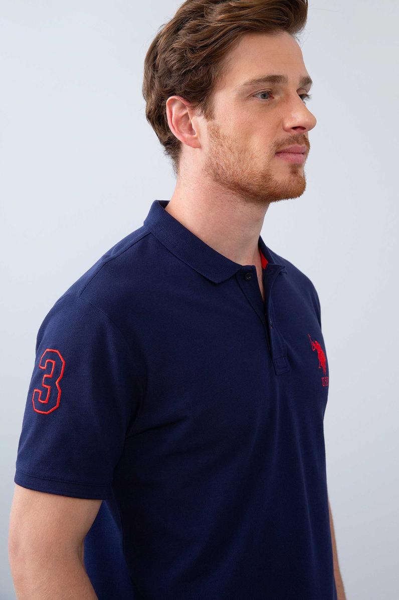 Erkek Lacivert Polo Yaka T-Shirt
