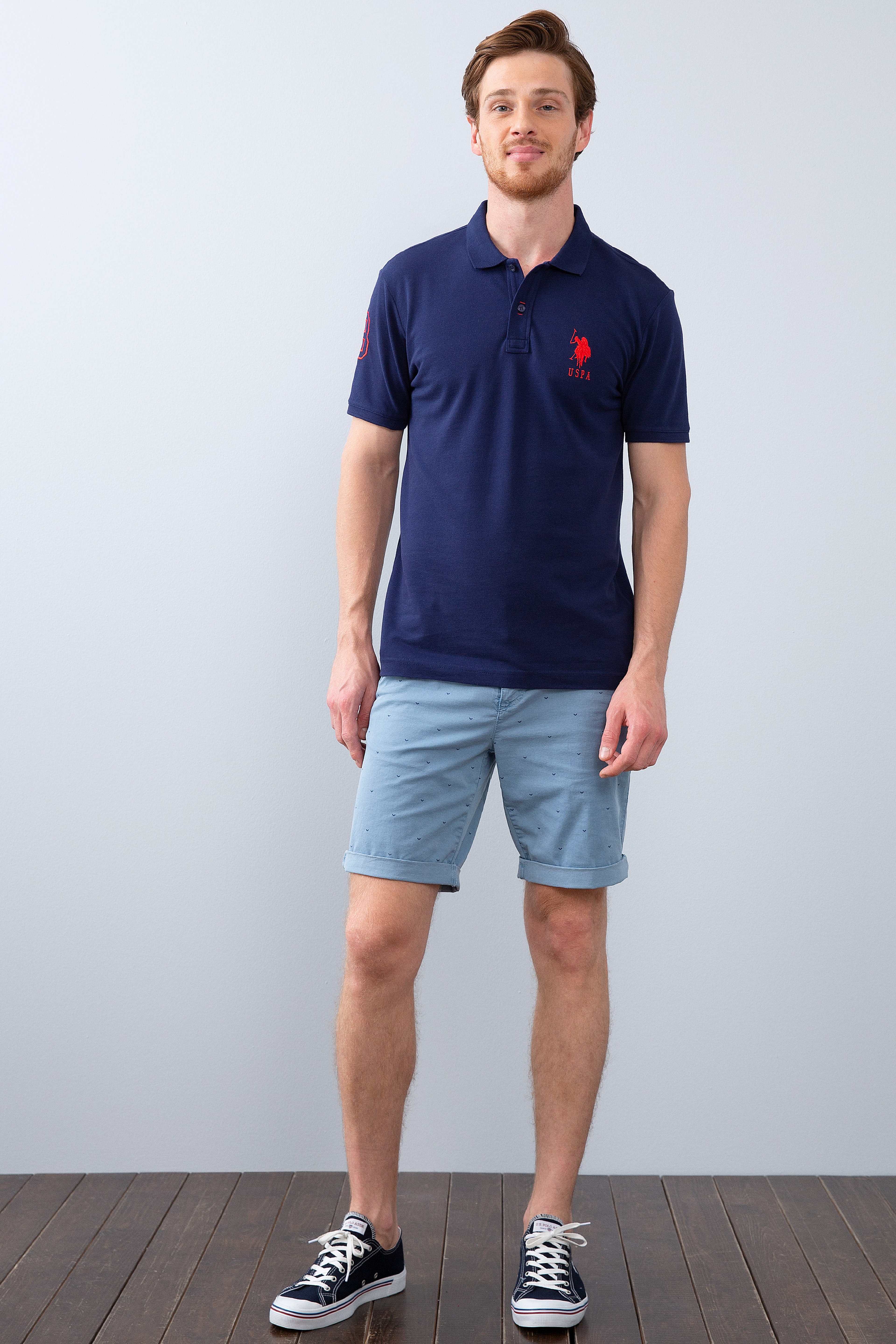 Erkek Lacivert Polo Yaka T-Shirt