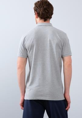 Erkek Gri Melanj Polo Yaka T-Shirt - 50206194039