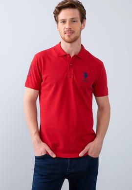 Erkek Koyu Kırmızı Polo Yaka T-Shirt - 50206194053