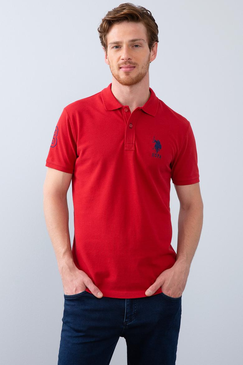 Erkek Koyu Kırmızı Polo Yaka T-Shirt