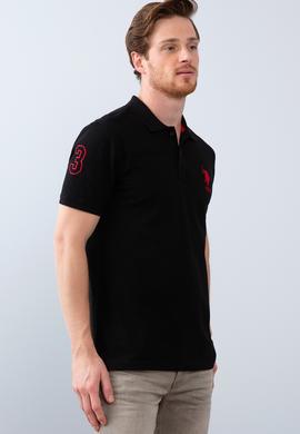 Erkek Siyah Polo Yaka T-Shirt - 50206194081
