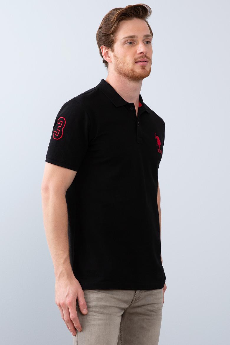 Erkek Siyah Polo Yaka T-Shirt