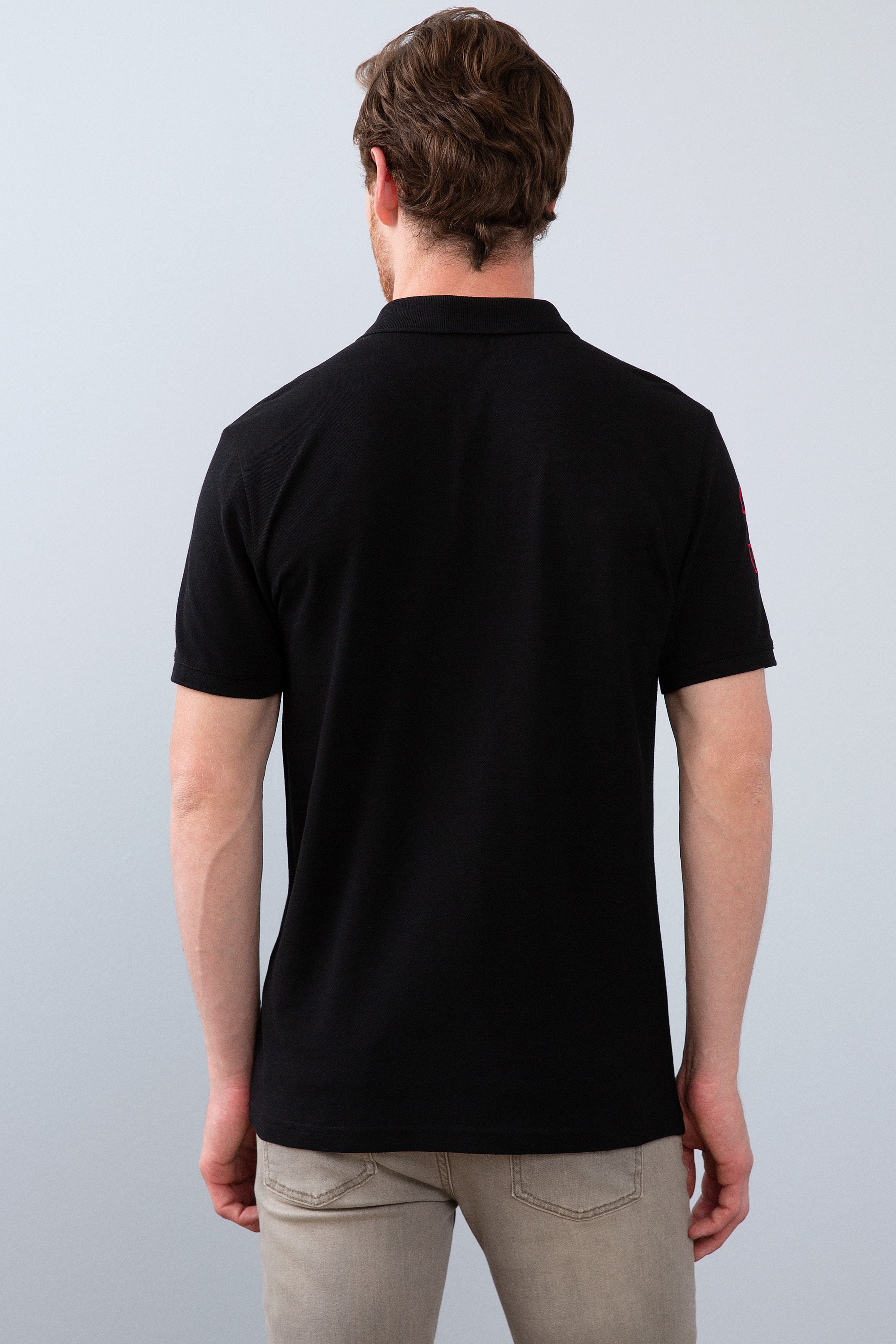 Erkek Siyah Polo Yaka T-Shirt