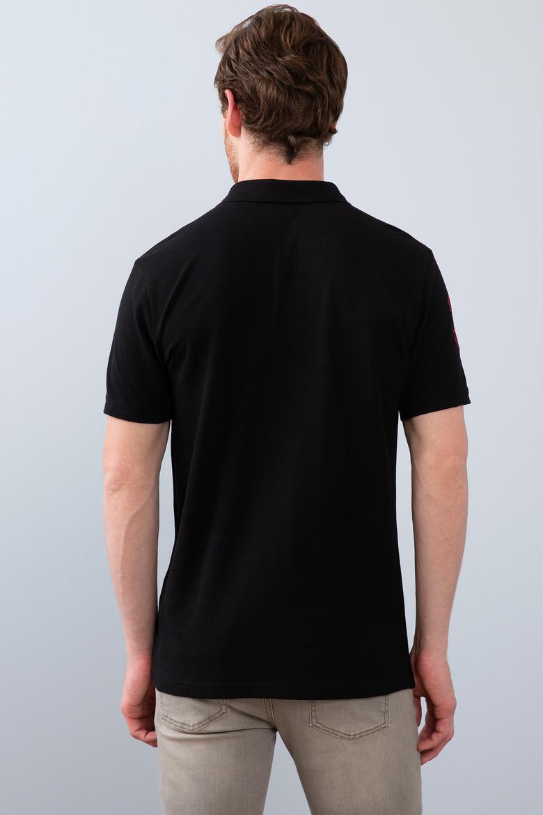 Erkek Siyah Polo Yaka T-Shirt - 50206194081