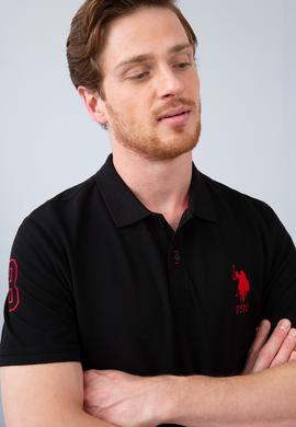 Erkek Siyah Polo Yaka T-Shirt - 50206194081