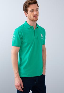 Erkek Fosforlu Yeşil Polo Yaka T-Shirt - 50206194153