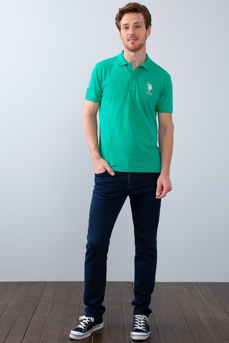 Erkek Fosforlu Yeşil Polo Yaka T-Shirt - 50206194153