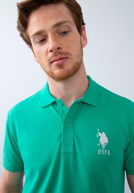 Erkek Fosforlu Yeşil Polo Yaka T-Shirt - 50206194153