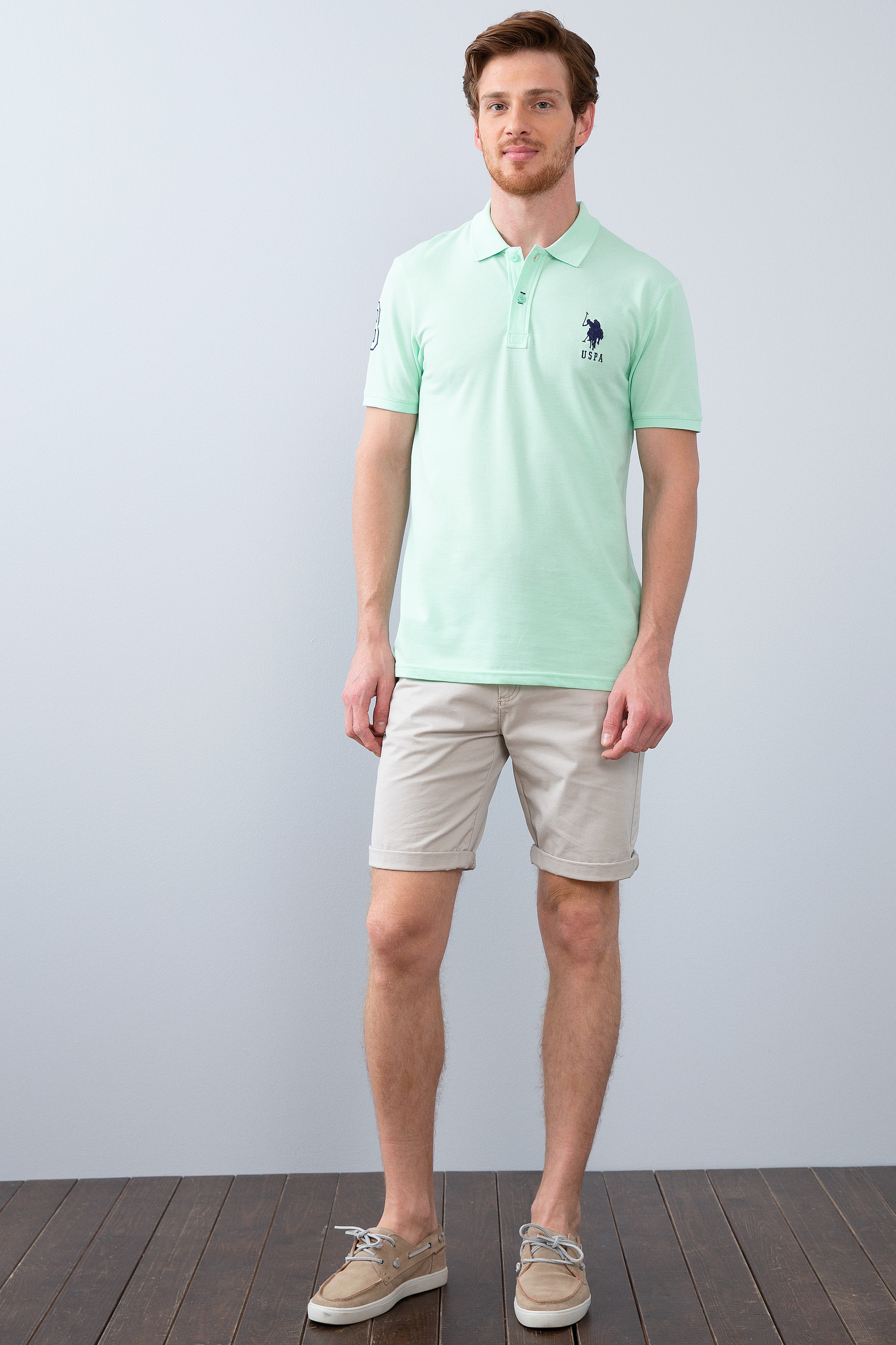 Erkek Yeşil Polo Yaka T-Shirt