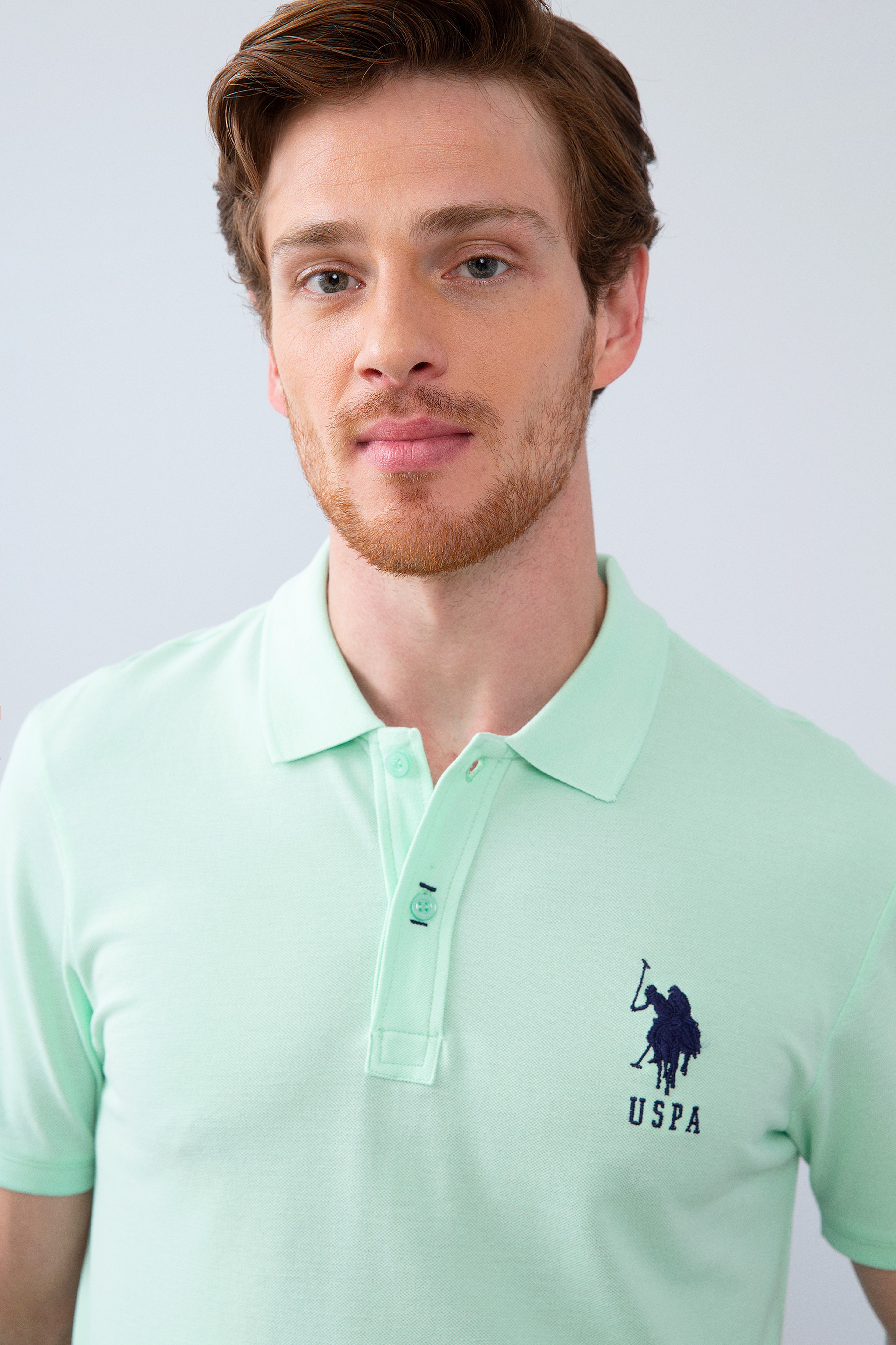 Erkek Yeşil Polo Yaka T-Shirt - Image 2