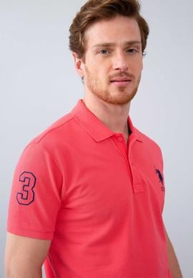 Erkek Pembe Polo Yaka T-Shirt - 50206194173