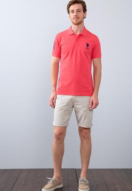 Erkek Pembe Polo Yaka T-Shirt - 50206194173