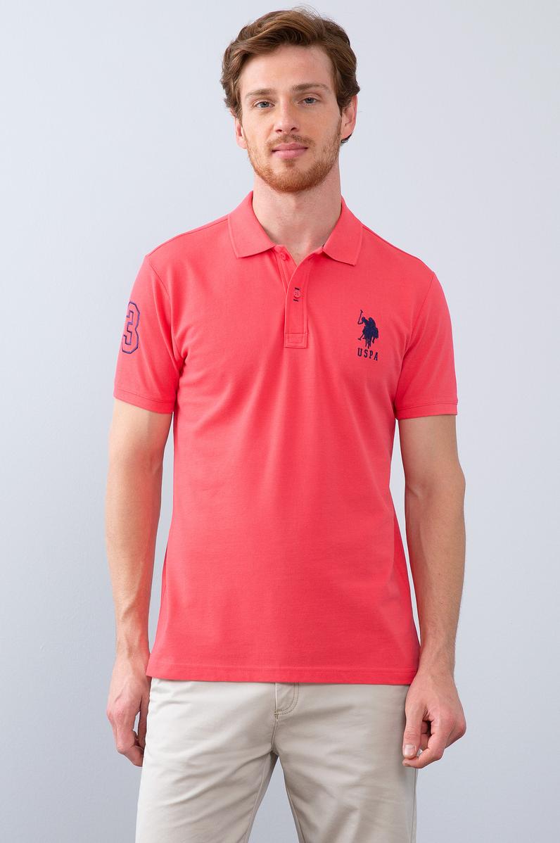 Erkek Pembe Polo Yaka T-Shirt