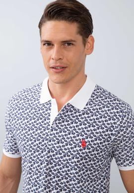 Erkek Beyaz Polo Yaka T-Shirt - 50206196019