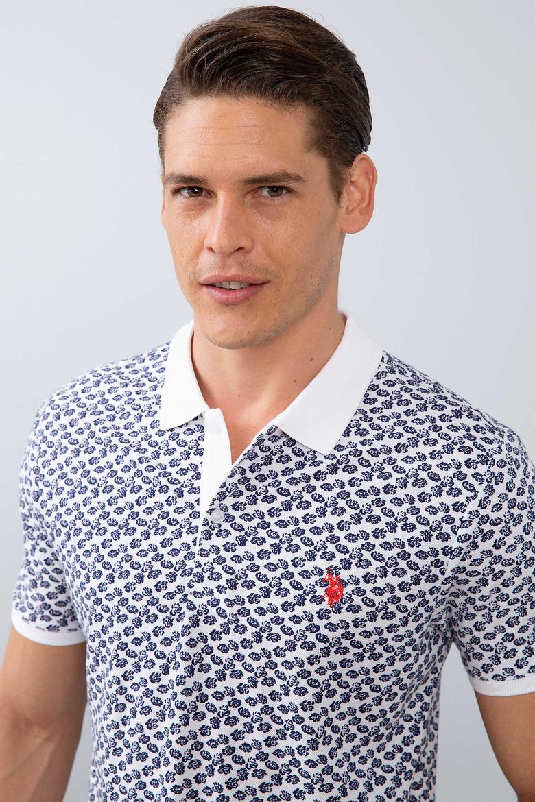 Erkek Beyaz Polo Yaka T-Shirt - 50206196019