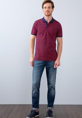 Erkek Lacivert Polo Yaka T-Shirt - 50206196003