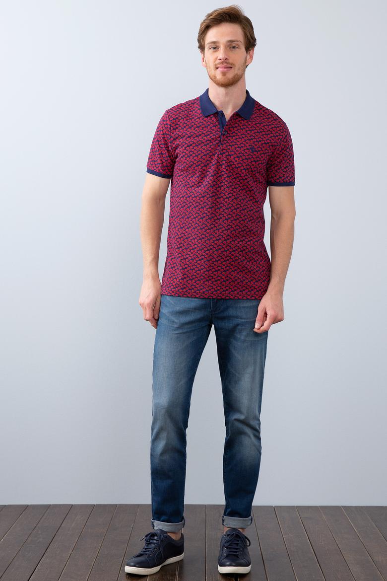 Erkek Lacivert Polo Yaka T-Shirt - 50206196003