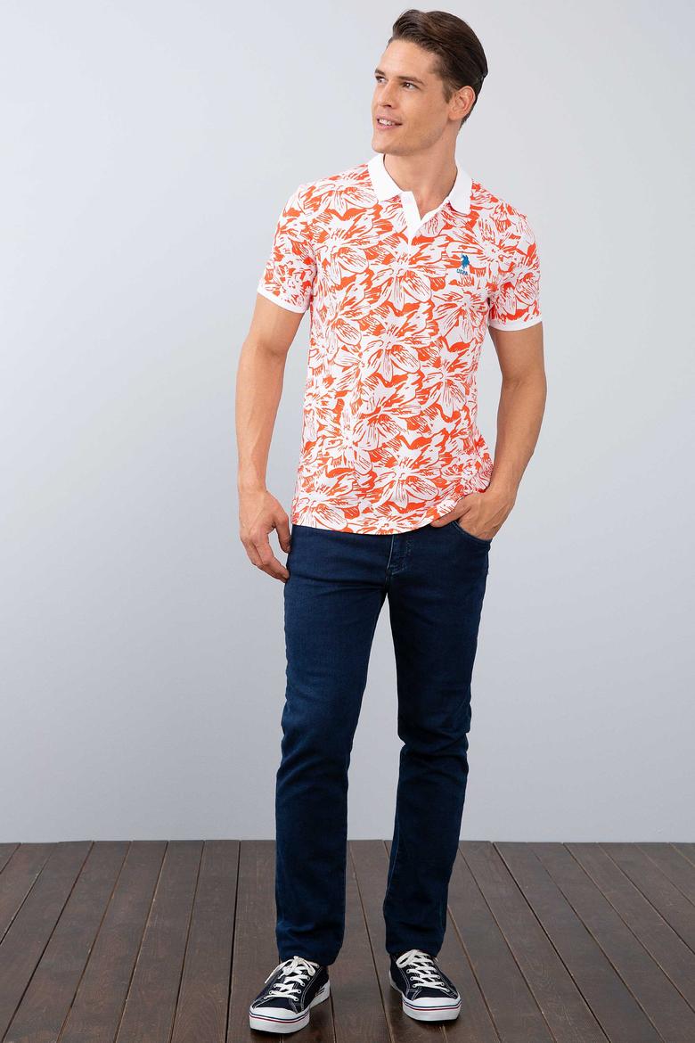 Erkek Nar Çiçeği Polo Yaka T-Shirt - 50206201007