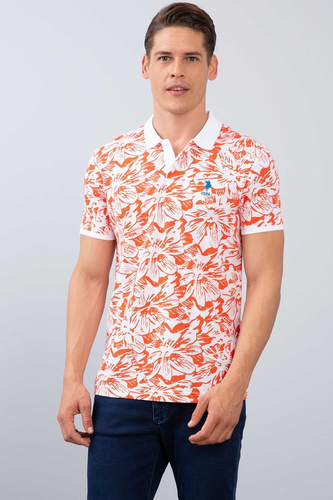 Erkek Nar Çiçeği Polo Yaka T-Shirt