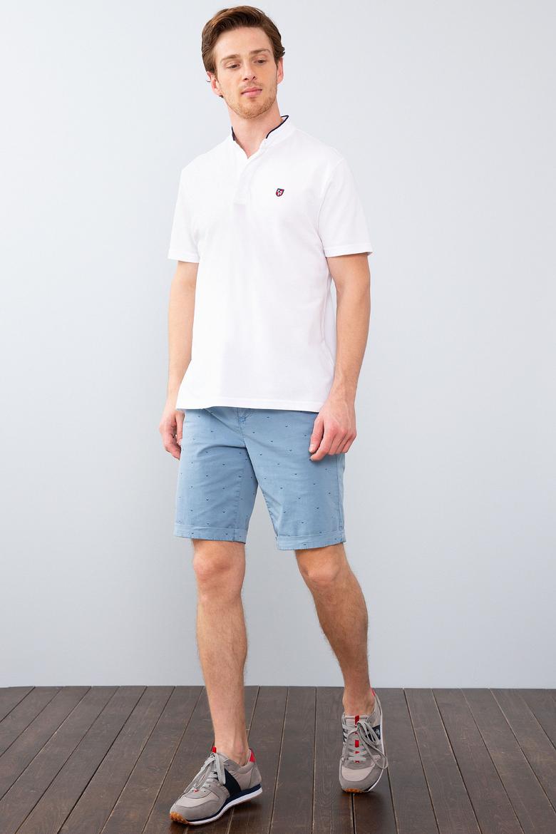 Erkek Beyaz Hakim Yaka T-Shirt - 50206202006