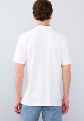 Erkek Beyaz Hakim Yaka T-Shirt - 50206202006