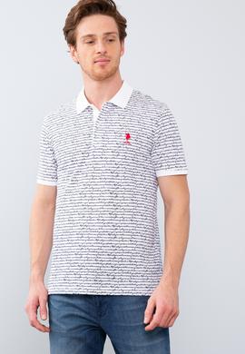Erkek Beyaz Polo Yaka T-Shirt - 50206203018