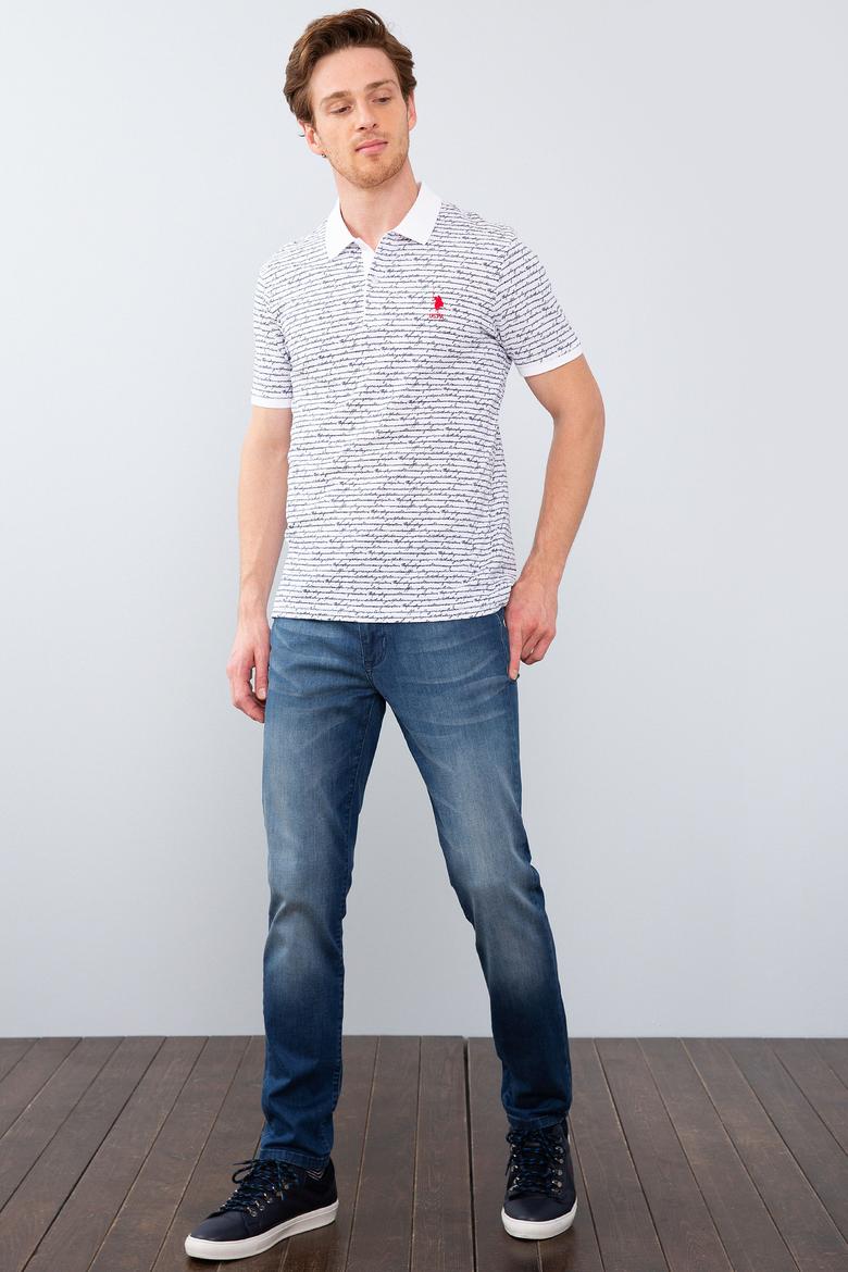 Erkek Beyaz Polo Yaka T-Shirt - 50206203018