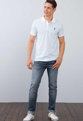 Erkek Beyaz Polo Yaka T-Shirt - 50206205006