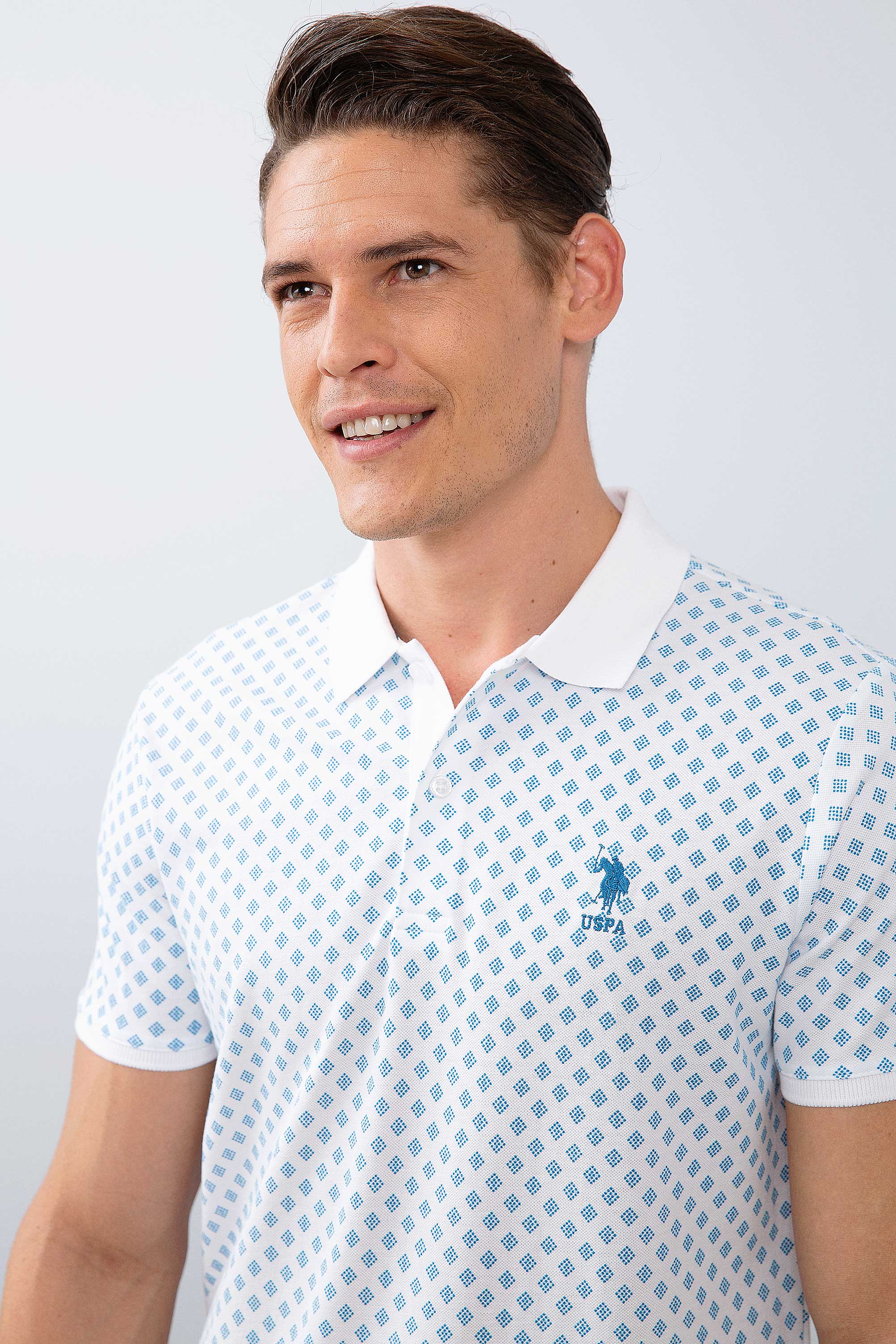 Erkek Beyaz Polo Yaka T-Shirt