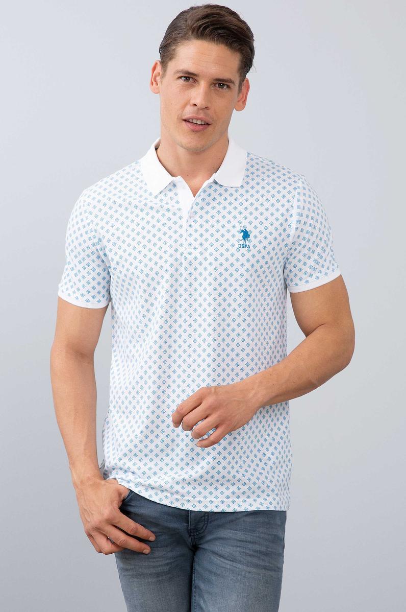 Erkek Beyaz Polo Yaka T-Shirt