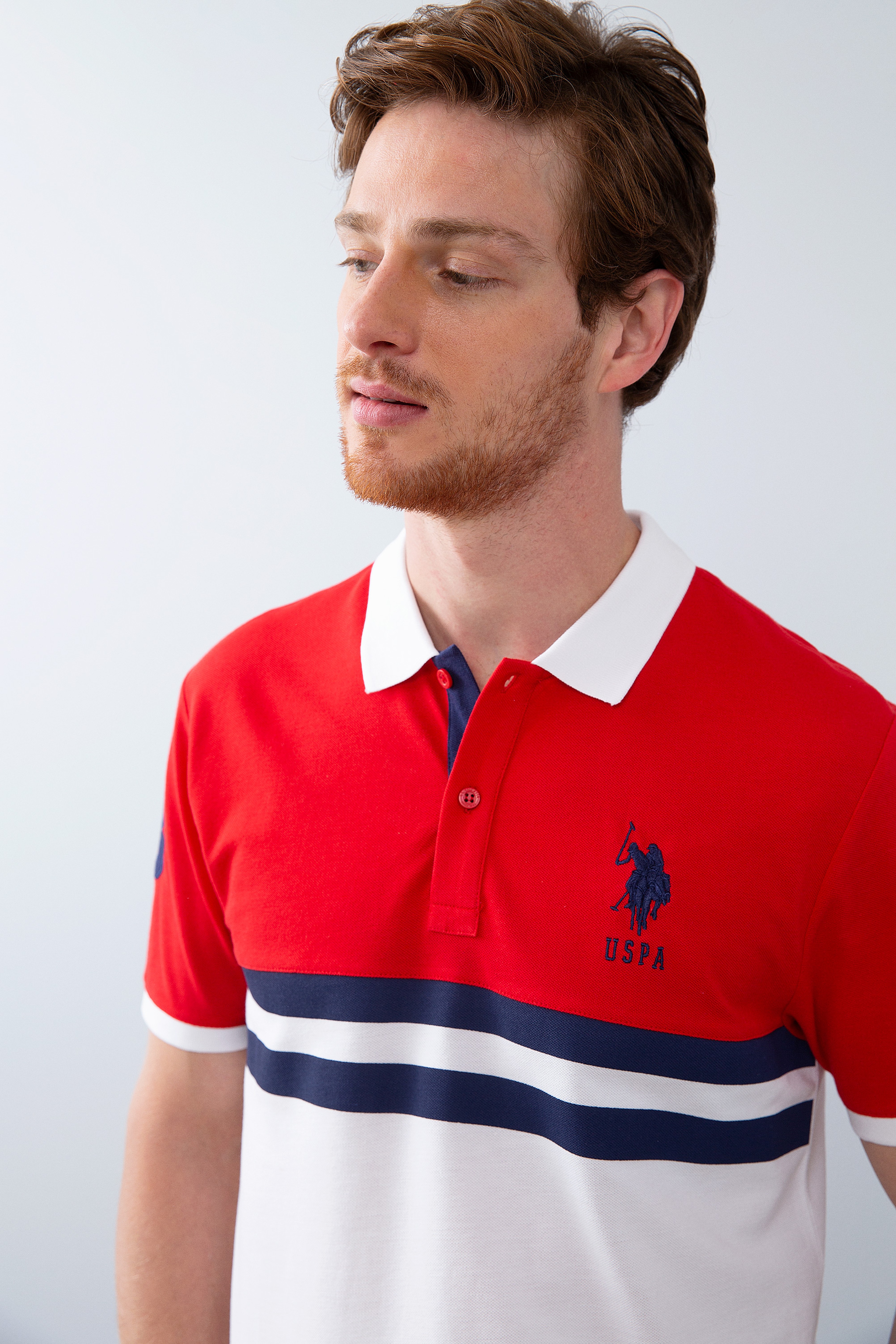 Erkek Kırmızı Polo Yaka T-Shirt