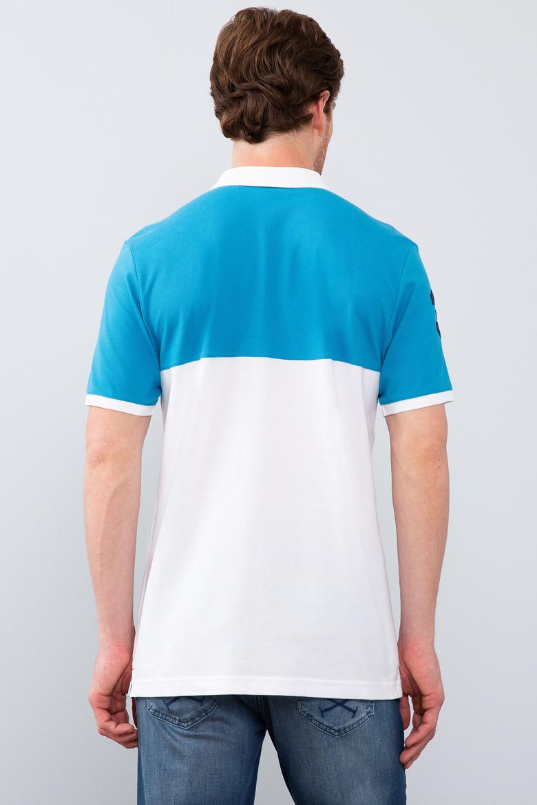 Erkek İndigo Polo Yaka T-Shirt - 50206206022