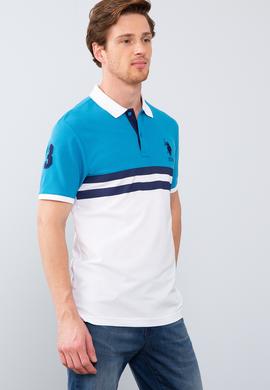 Erkek İndigo Polo Yaka T-Shirt - 50206206022