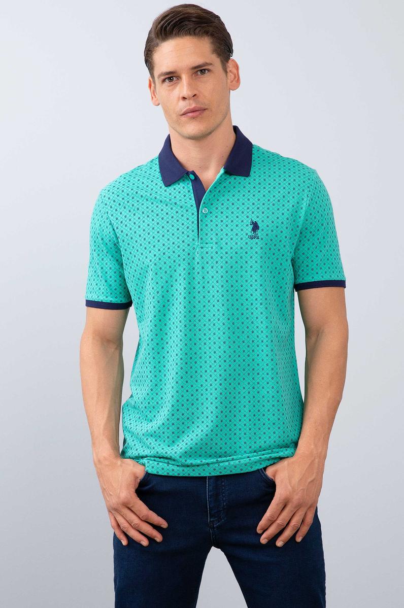 Erkek Mint Yeşili Polo Yaka T-Shirt