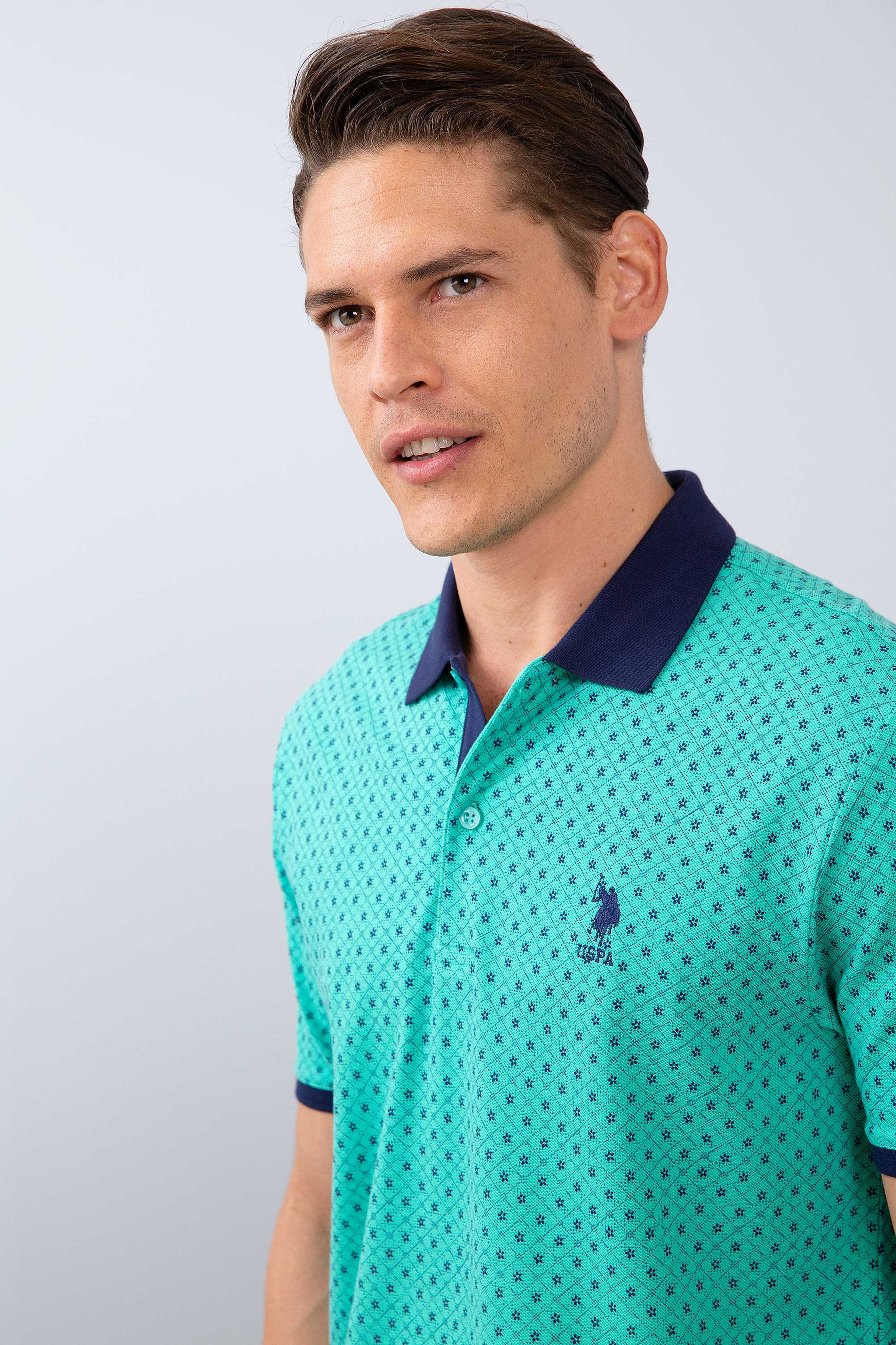 Erkek Mint Yeşili Polo Yaka T-Shirt - Image 2