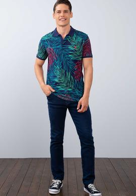 Erkek Lacivert Polo Yaka T-Shirt - 50206210016