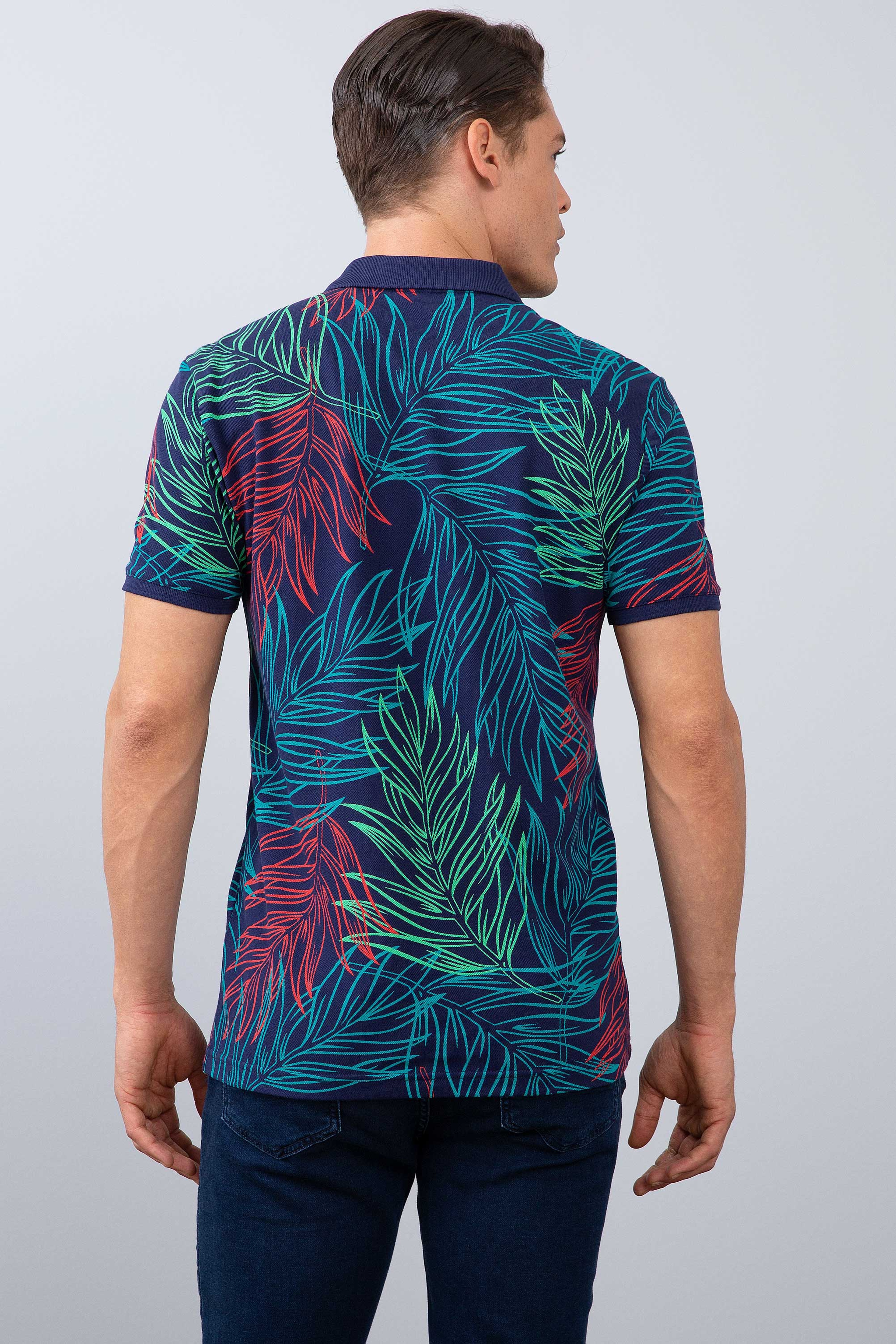 Erkek Lacivert Polo Yaka T-Shirt