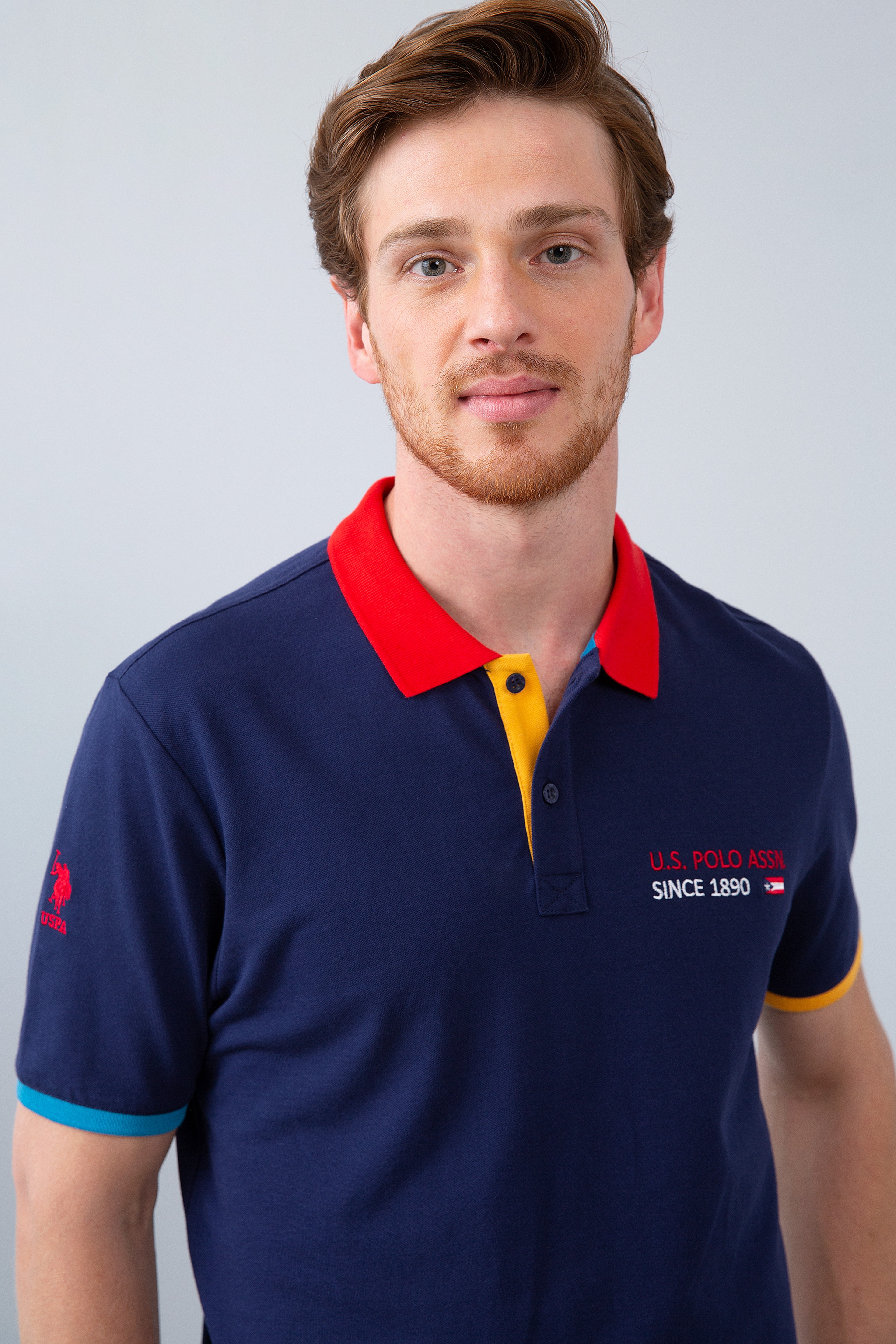 Erkek Lacivert Polo Yaka T-Shirt - Image 1