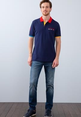 Erkek Lacivert Polo Yaka T-Shirt - 50206211016