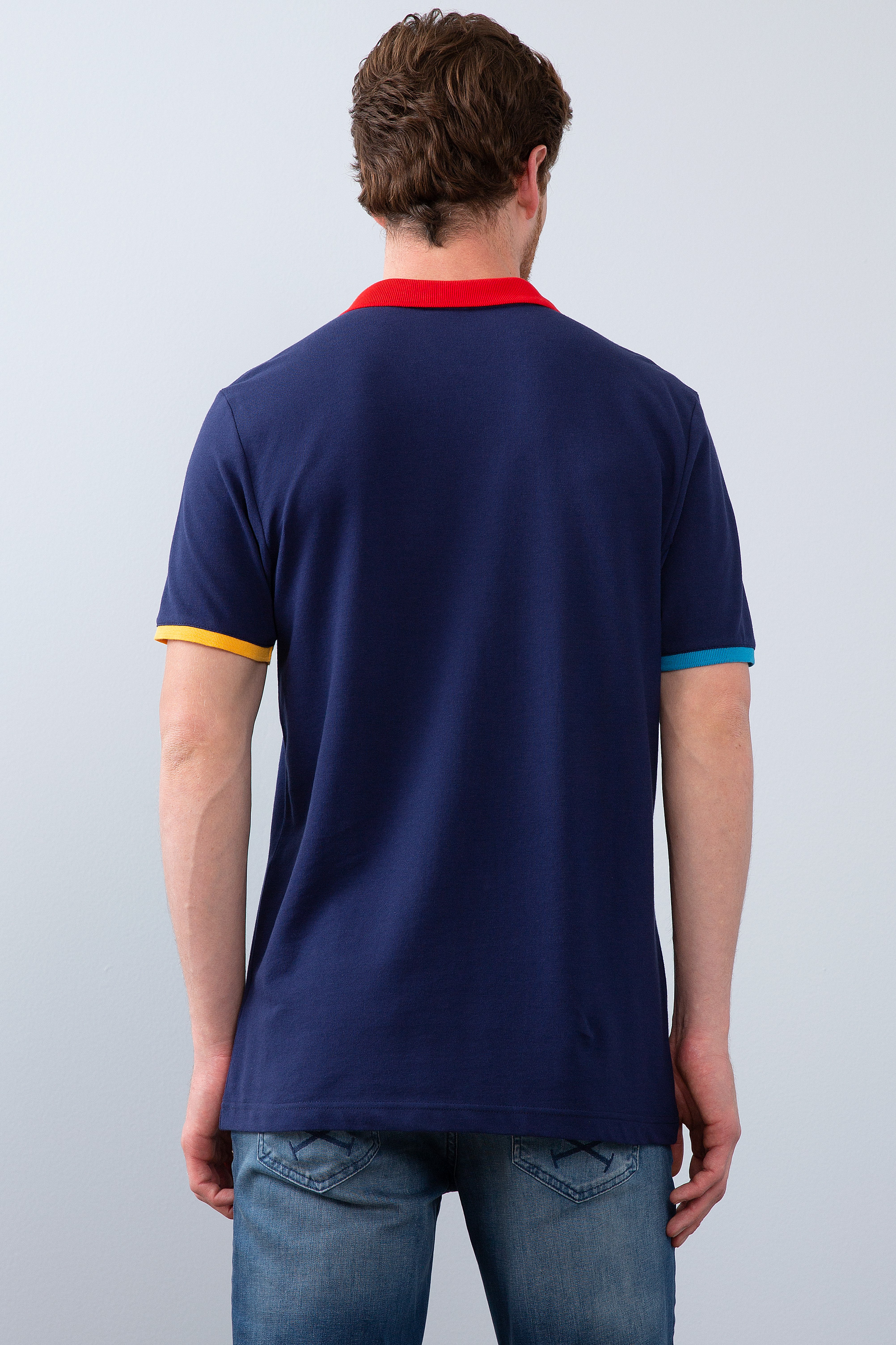 Erkek Lacivert Polo Yaka T-Shirt