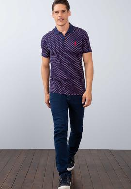 Erkek Lacivert Polo Yaka T-Shirt - 50206212019