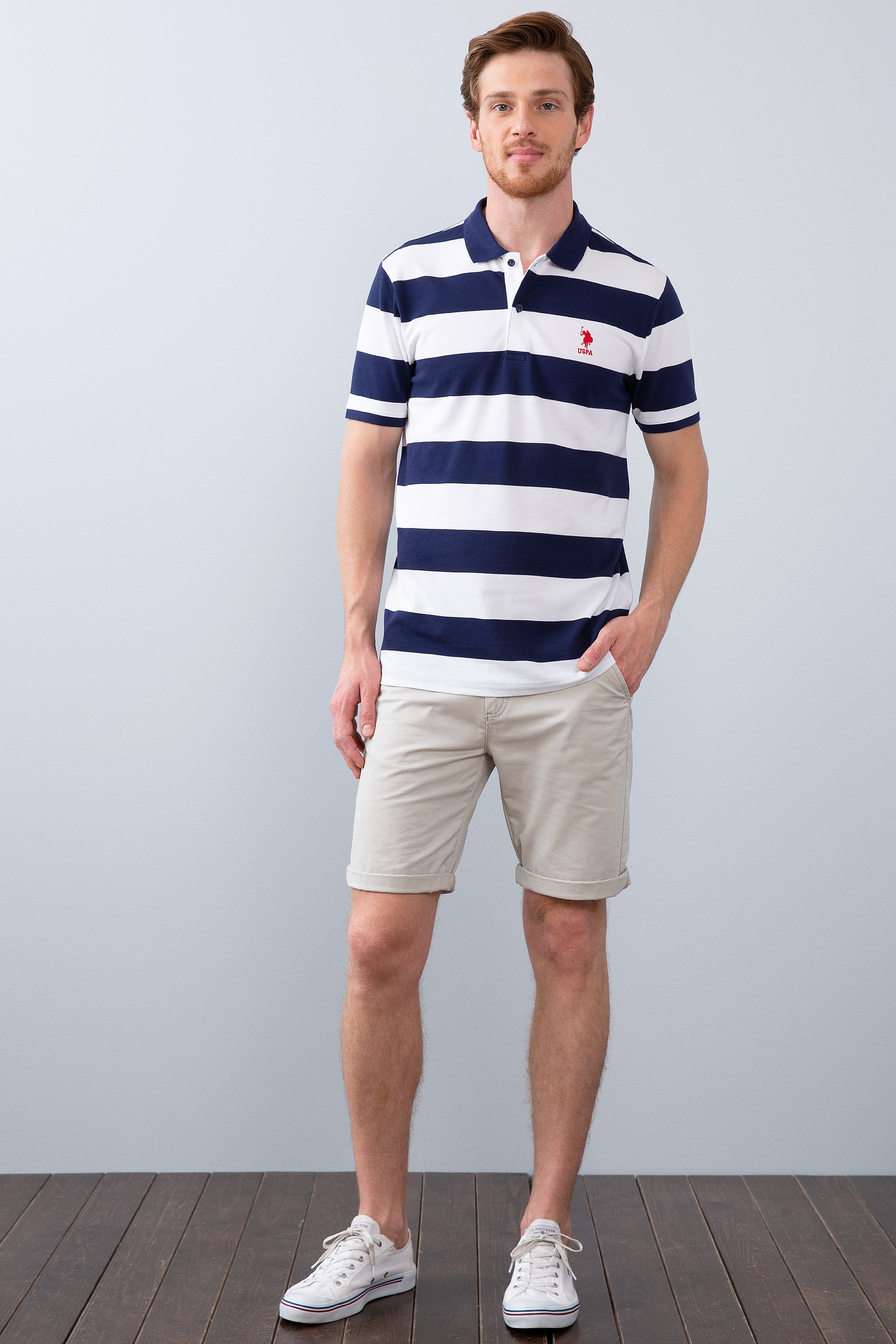 Erkek Lacivert Polo Yaka T-Shirt