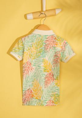 Erkek Çocuk Beyaz Polo Yaka Tişört - 50206216002