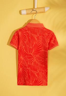 Erkek Çocuk Kırmızı Polo Yaka Tişört - 50206217001