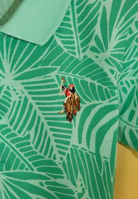 Erkek Çocuk Yeşil Polo Yaka Tişört - 50206217012