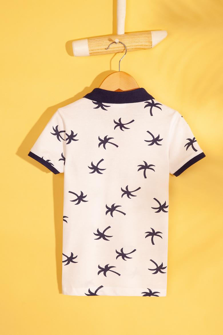 Erkek Çocuk Lacivert Polo Yaka Tişört - 50206218002