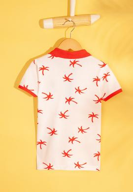 Erkek Çocuk Kırmızı Polo Yaka Tişört - 50206218013